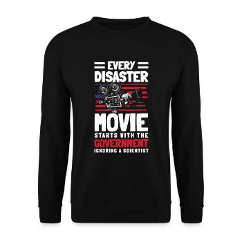 Film Film-Zitate Regie Kinobesucher - Unisex Pullover - Schwarz - Vorne - Alina (178cm) & Michal (187cm)