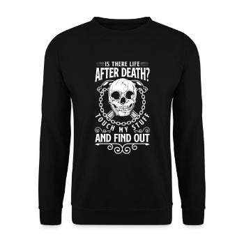 Craft Workshop Construction Site Screwdriver - Unisex Sweatshirt - black - Front - Alina (178cm) & Michal (187cm)
