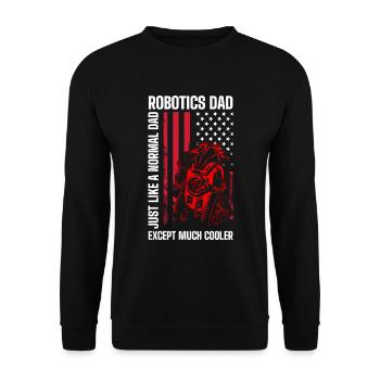 Machine Mechanic Engineer Technician - Unisex Sweatshirt - black - Front - Alina (178cm) & Michal (187cm)