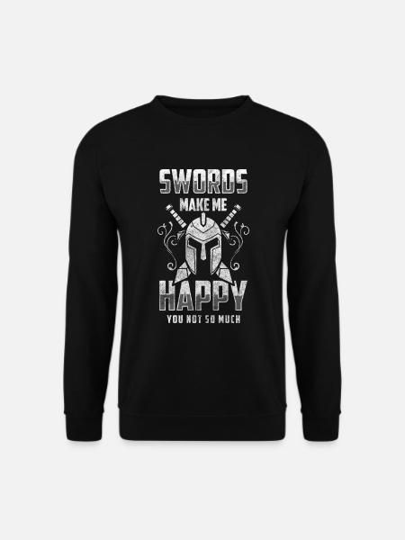 Sword Fighting Battle Saber - Unisex Sweatshirt - black