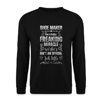 Handwerk Handwerker Original - Unisex Pullover - Schwarz - Vorne - Alina (178cm) & Michal (187cm)