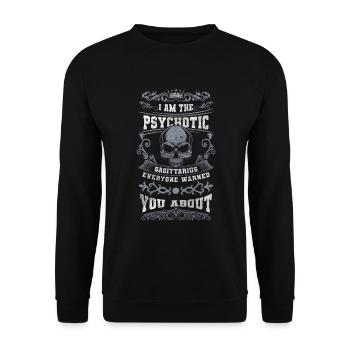 Horoscope Décembre Astrologie - Sweat-shirt Unisexe - noir - Devant - Alina (178cm) & Michal (187cm)