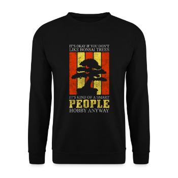 Jardin de yoga de bonsaï - Sweat-shirt Unisexe - noir - Devant - Alina (178cm) & Michal (187cm)
