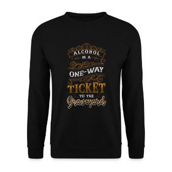 Bière Arrêter de boire Santé - Sweat-shirt Unisexe - noir - Devant - Alina (178cm) & Michal (187cm)