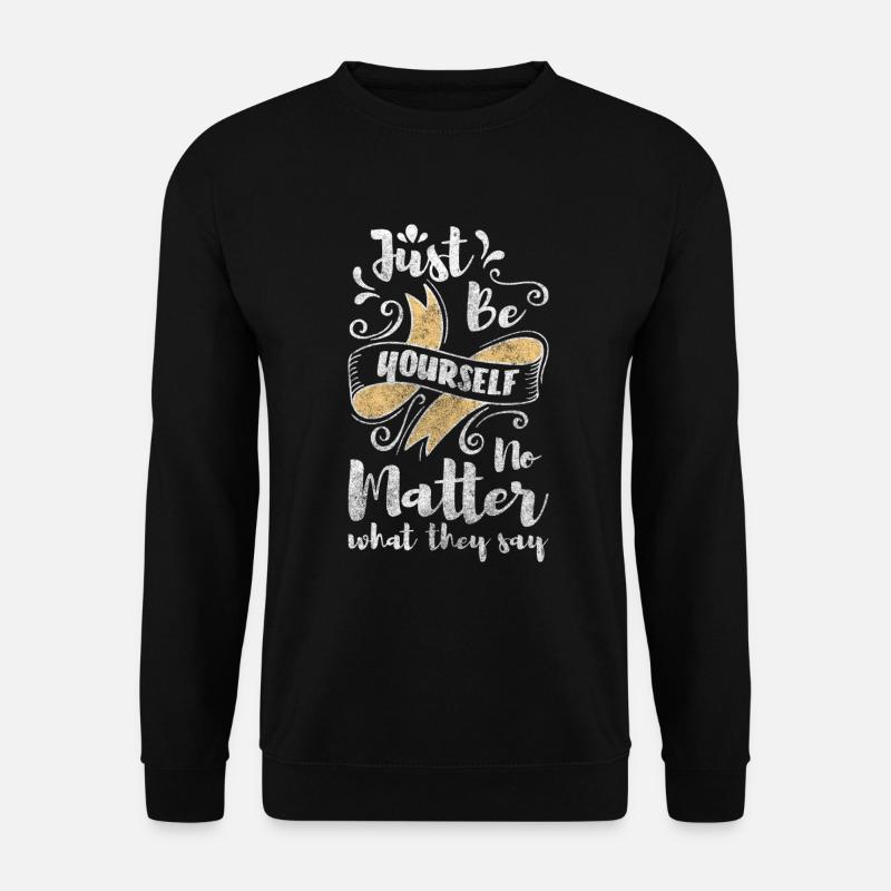 Einzigartig Besonders - Unisex Pullover - Schwarz