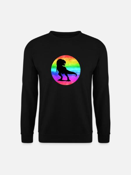 Dinosaur circle - Unisex Sweatshirt - black