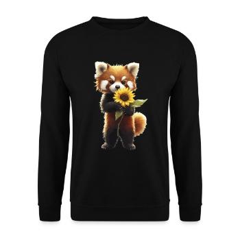 Alpaka - Unisex Pullover - Schwarz - Vorne - Alina (178cm) & Michal (187cm)