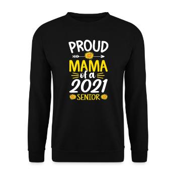 Fière maman d’un diplômé senior 2021 drôle - Sweat-shirt Unisexe - noir - Devant - Alina (178cm) & Michal (187cm)