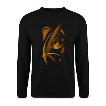 abstract - Unisex Sweatshirt - black - Front - Alina (178cm) & Michal (187cm)