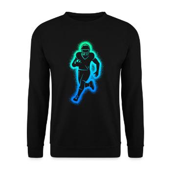 Joueurs de football américain Enfants Garçons Football - Sweat-shirt Unisexe - noir - Devant - Alina (178cm) & Michal (187cm)