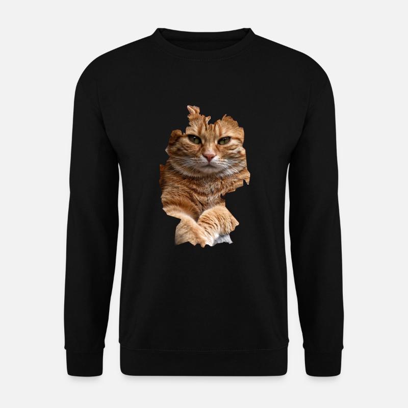Katze, Katzen - Unisex Pullover - Schwarz