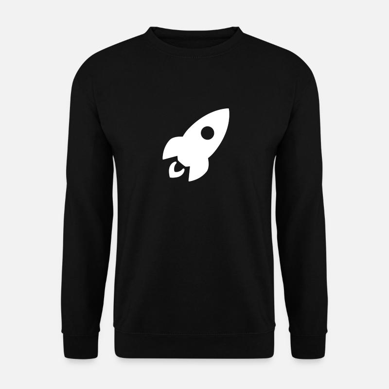 Fusée en blanc cadeau - Sweat-shirt Unisexe - noir
