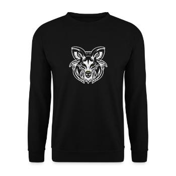 Spirit of the forest, white - Unisex Sweatshirt - black - Front - Alina (178cm) & Michal (187cm)