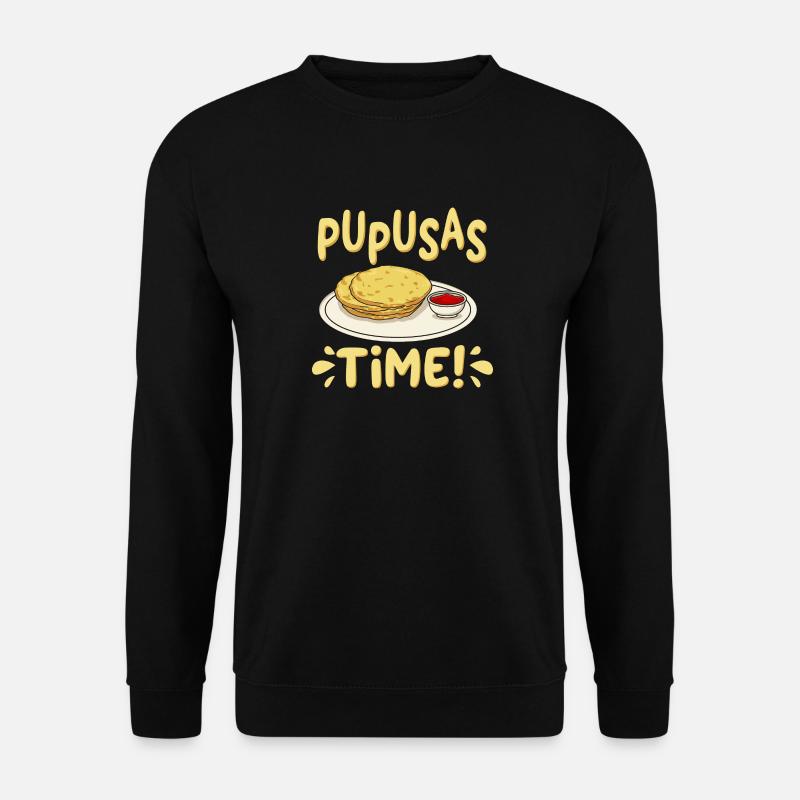 Pupusas Zeit - Unisex Pullover - Schwarz