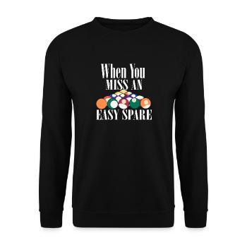 Wenn Sie eine einfache Ersatzkegelbahn verpassen - Unisex Pullover - Schwarz - Vorne - Alina (178cm) & Michal (187cm)