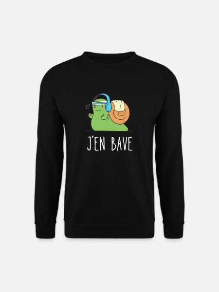 j'en bave - Sweat-shirt Unisexe - noir