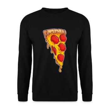Pizza Kruste Scheibe Pizza Pie Maker Bäcker - Unisex Pullover - Schwarz - Vorne - Alina (178cm) & Michal (187cm)