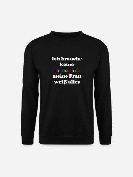 Ich brauche keine Suchmaschine - Unisex Pullover - Schwarz
