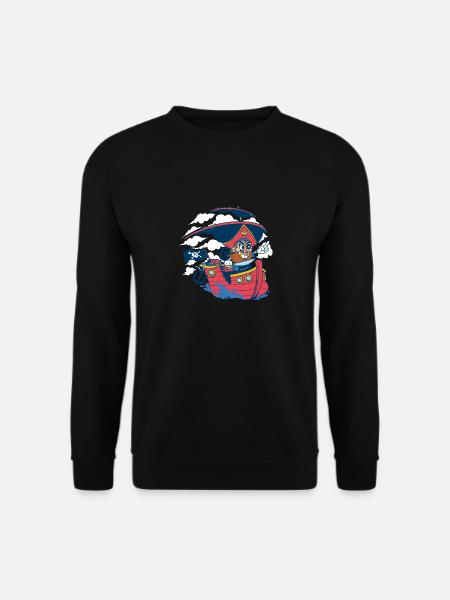 Pirat Kinder Junge Geschenk Geburtstag - Unisex Pullover - Schwarz