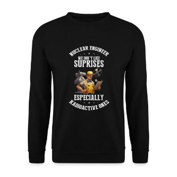 Erneuerbare Nukleare Spruch für Nukleartechnik - Unisex Pullover - Schwarz - Vorne - Alina (178cm) & Michal (187cm)