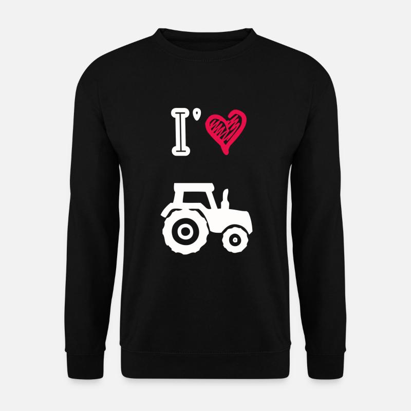 I love tractors - Unisex Sweatshirt - black