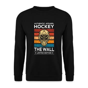 Hockey the Wall - Unisex Pullover - Schwarz - Vorne - Alina (178cm) & Michal (187cm)