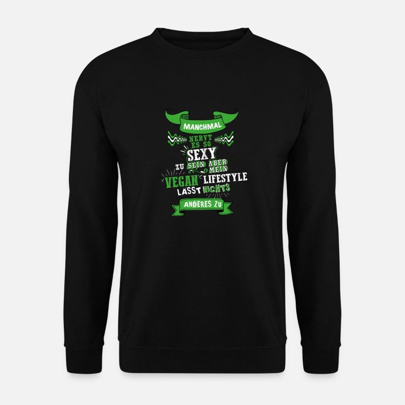 VeganSexyNeuTransp.png - Unisex Pullover - Schwarz