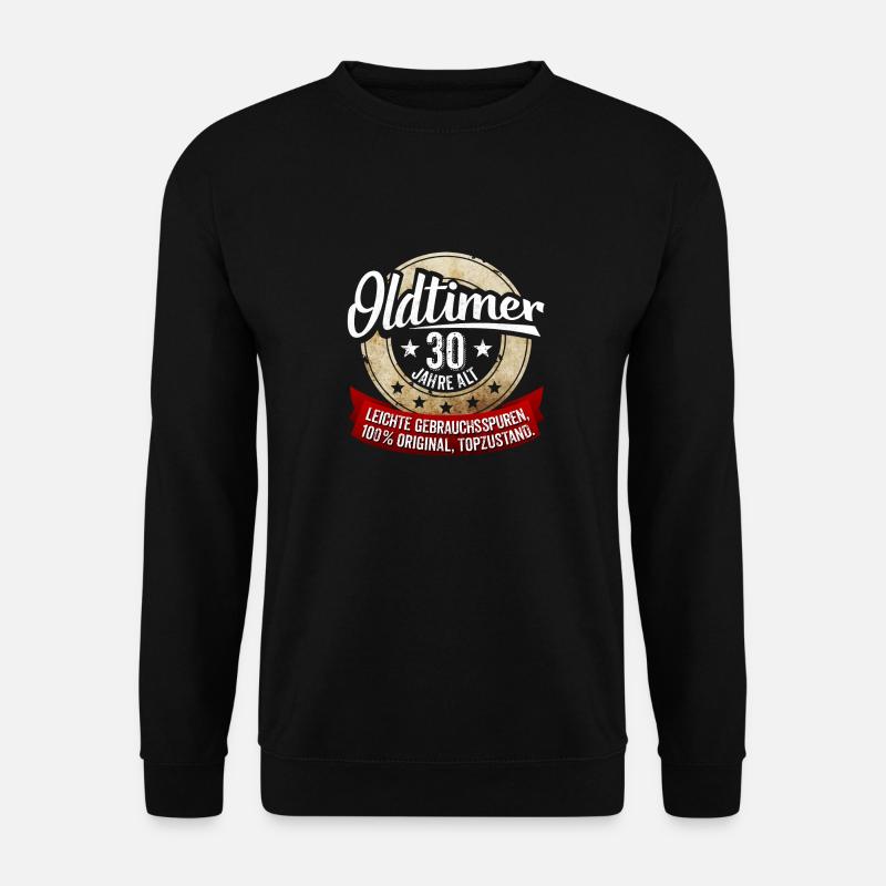 Oldtimer 30 Jahre alt - Unisex Pullover - Schwarz