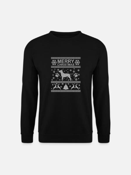 Hund Hässliche Weihnachten Ugly Christmas Sweater - Unisex Pullover - Schwarz