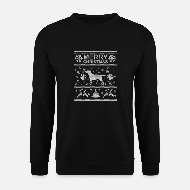Hund Hässliche Weihnachten Ugly Christmas Sweater - Unisex Pullover - Schwarz