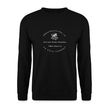 ohne Bücher überleben - Unisex Pullover - Schwarz - Vorne - Alina (178cm) & Michal (187cm)