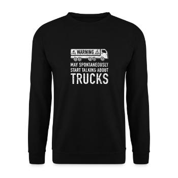 Lustige Baseball-Geschenk-Idee - Unisex Pullover - Schwarz - Vorne - Alina (178cm) & Michal (187cm)