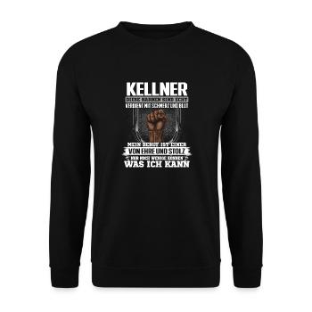 KELLNER - Ehre und Stolz - Unisex Pullover - Schwarz - Vorne - Alina (178cm) & Michal (187cm)