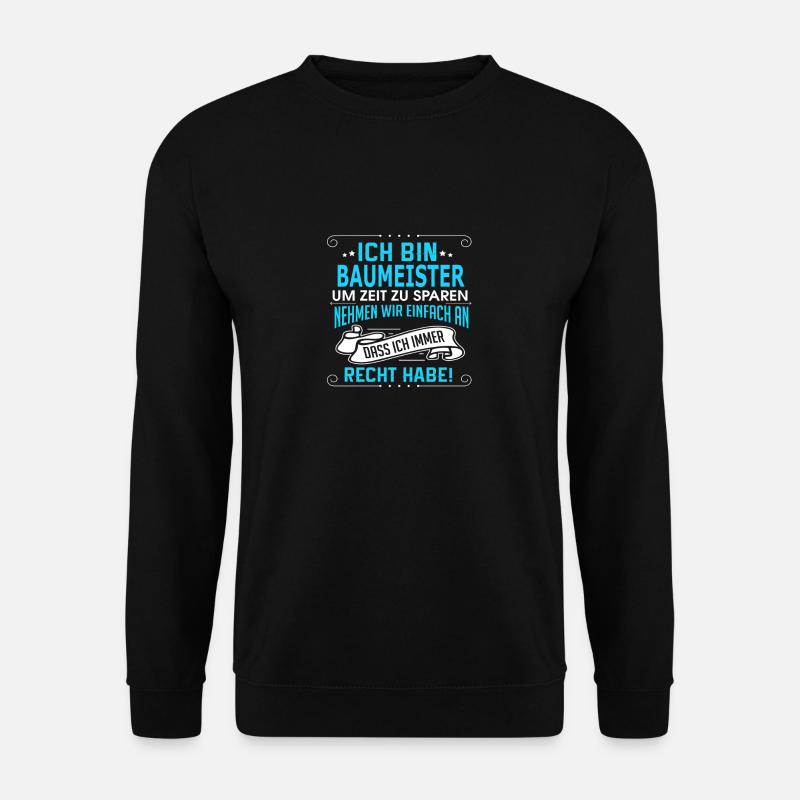 BAUMEISTER - Unisex Pullover - Schwarz