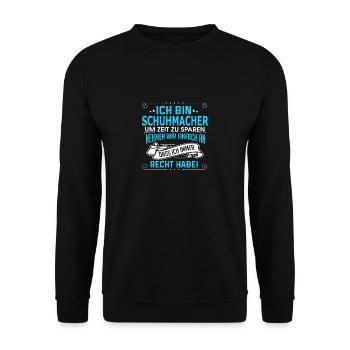 SCHUHMACHER - Unisex Pullover - Schwarz - Vorne - Alina (178cm) & Michal (187cm)