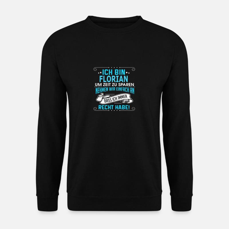FLORIAN - Unisex Pullover - Schwarz