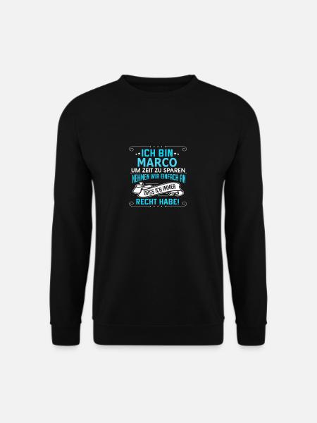 MARCO - Unisex Pullover - Schwarz