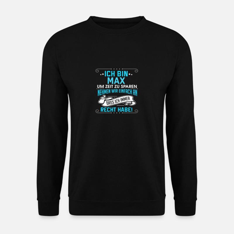 MAX - Unisex Pullover - Schwarz