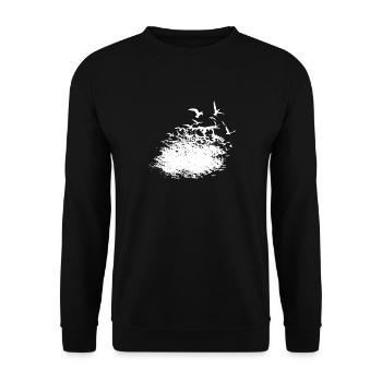 Le ciel est sans limite! Le ciel est sans limite! - Sweat-shirt Unisexe - noir - Devant - Alina (178cm) & Michal (187cm)