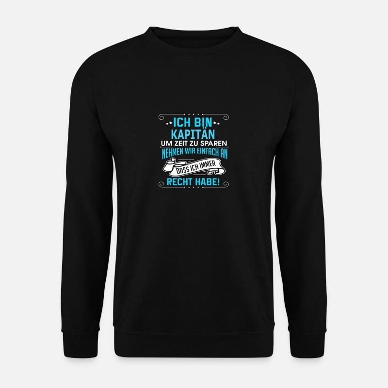 KAPITÄN - Unisex Pullover - Schwarz