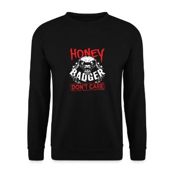 Honey Badger Don't Care - Sweat-shirt Unisexe - noir - Devant - Alina (178cm) & Michal (187cm)
