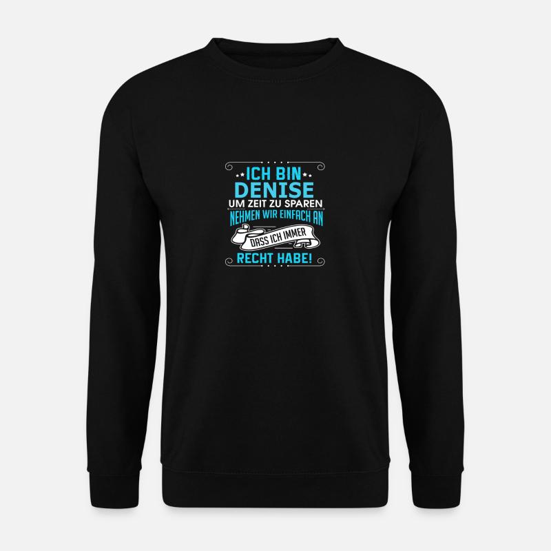 DENISE - Unisex Pullover - Schwarz
