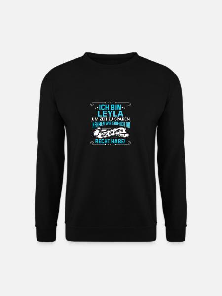 LEYLA - Unisex Pullover - Schwarz