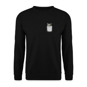 Sac chat - Sweat-shirt Unisexe - noir - Devant - Alina (178cm) & Michal (187cm)