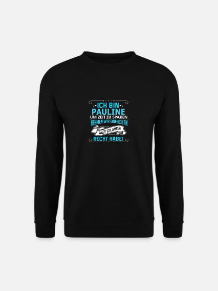 PAULINE - Unisex Pullover - Schwarz