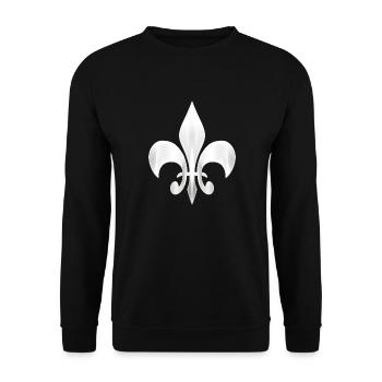 Lilie 3 - Unisex Pullover - Schwarz - Vorne - Alina (178cm) & Michal (187cm)