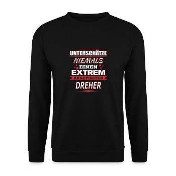 DREHER - Unisex Pullover - Schwarz - Vorne - Alina (178cm) & Michal (187cm)