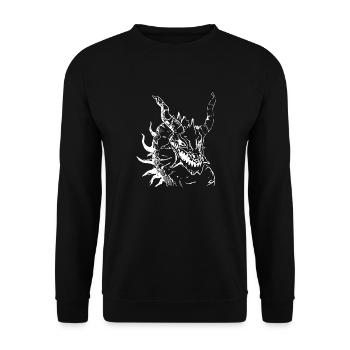 épique dragon - Sweat-shirt Unisexe - noir - Devant - Alina (178cm) & Michal (187cm)
