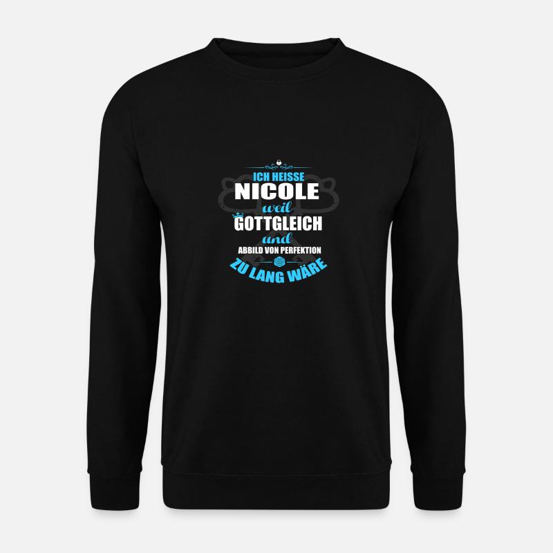 NICOLE-Geschenk - Unisex Pullover - Schwarz