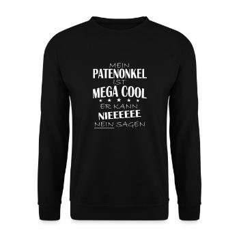 PATENONKEL KANN NIEEE - Unisex Pullover - Schwarz - Vorne - Alina (178cm) & Michal (187cm)